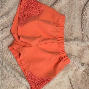 Orange/apricot dressy shorts